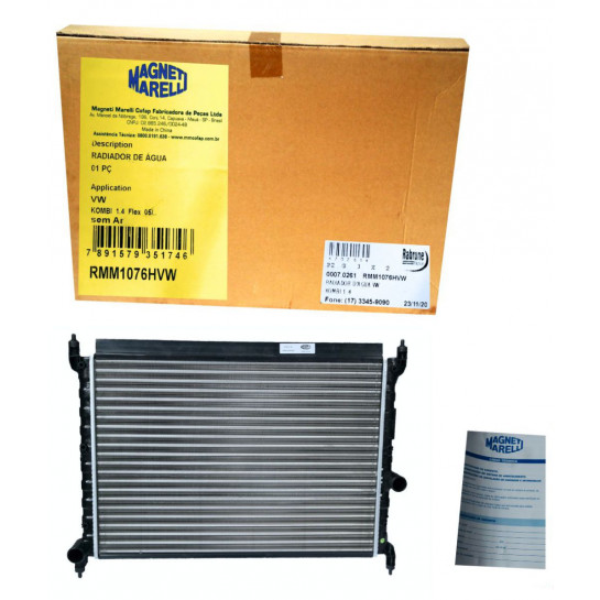 Radiador D'agua Kombi 1.4 - MAGNETI MARELLI